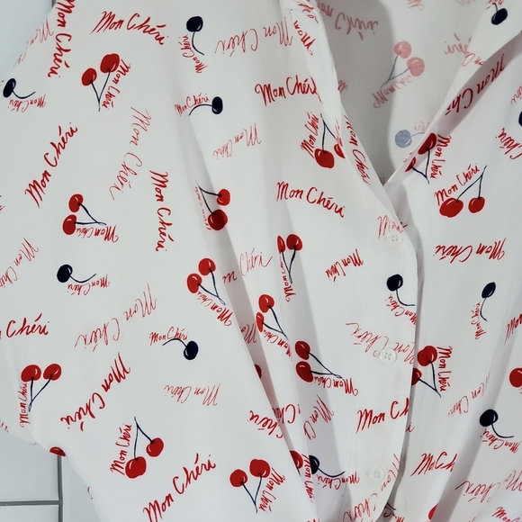 POPSUGAR Tie Front Blouse Dolman Sleeve Theme  ‘Mo - Picture 4 of 8